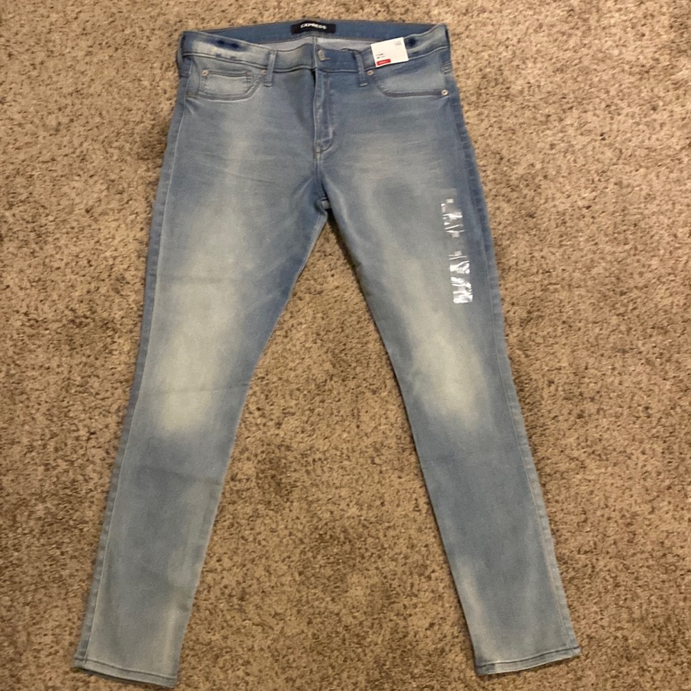 Express Mid Rise Stretch Skinny Jeans. Size 14. NWT.